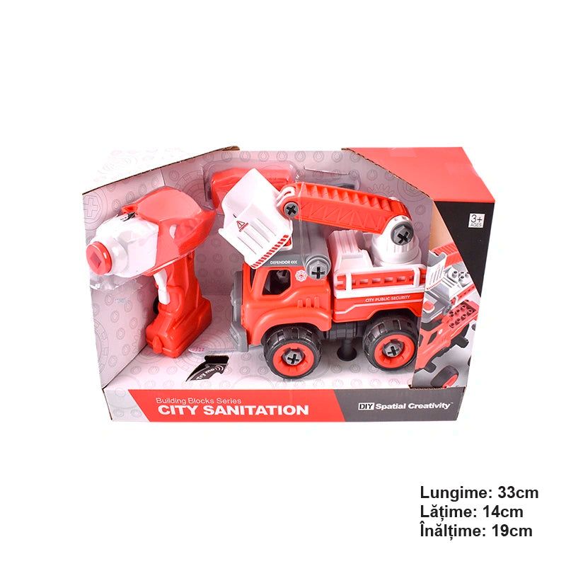 Camion dei pompieri giocattolo telecomandato