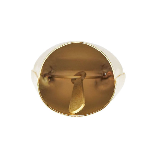Campanaccio per ovini e bovini, 9 cm, dorato.
