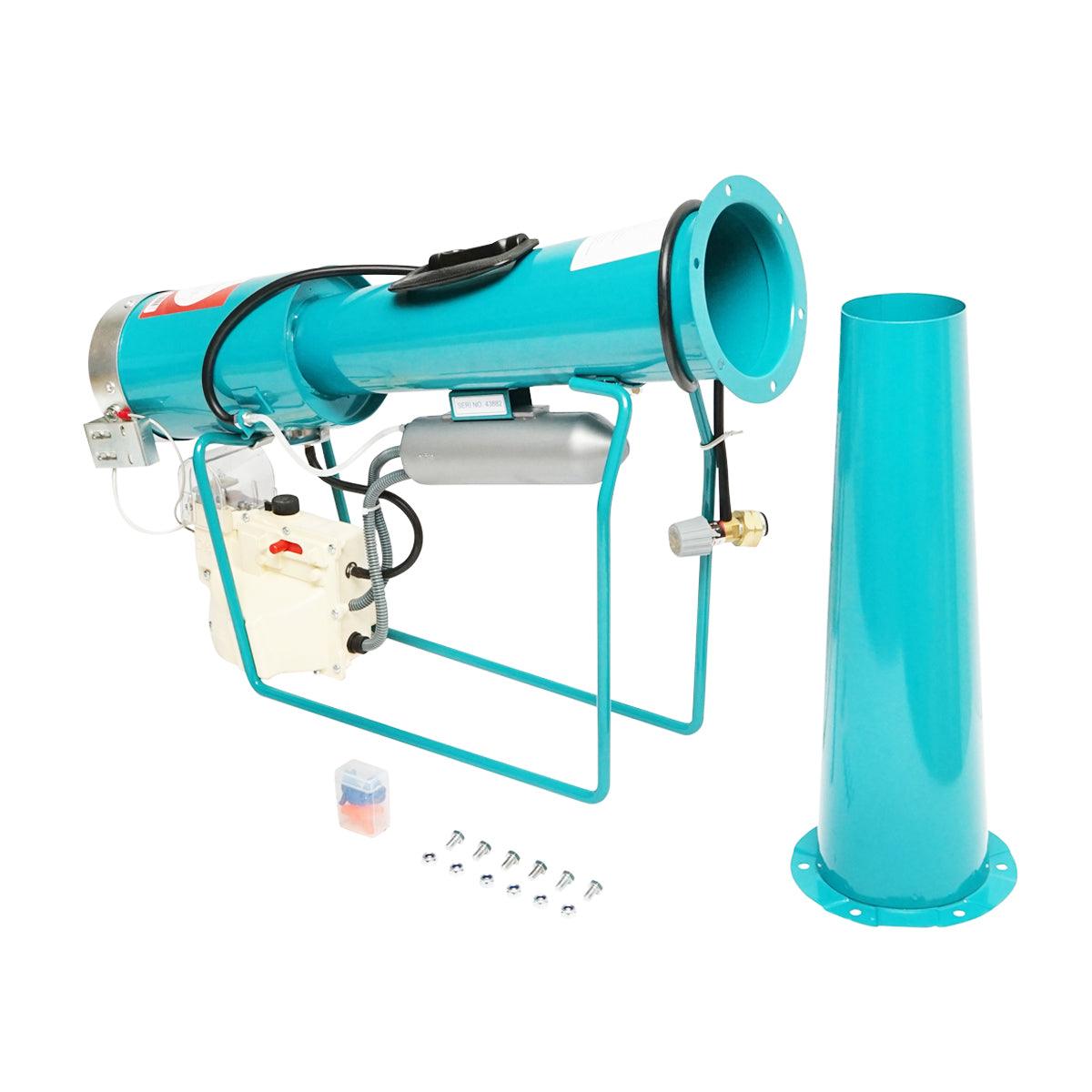 Cannone a gas spaventa uccelli, DISSUASORE a GAS spaventa VOLATILI, UNGULATI 150x970x520mm