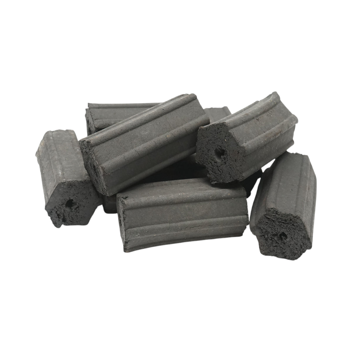 Carbone per barbecue bricchettato esagonale in legno di essenza dura, durata di combustione 5 ore, 10 kg, THOR.