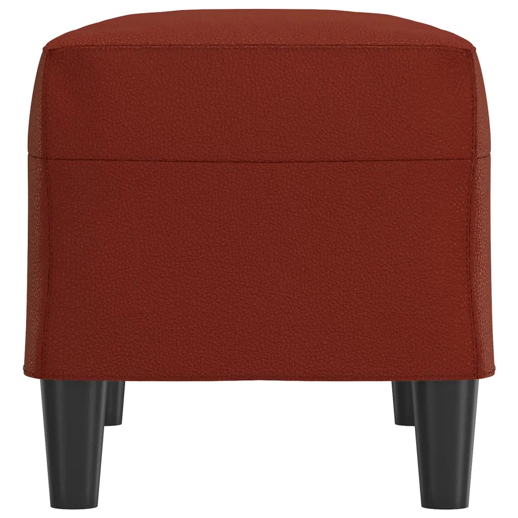 Panca Rosso Vino 70x35x41 cm in Similpelle 349395