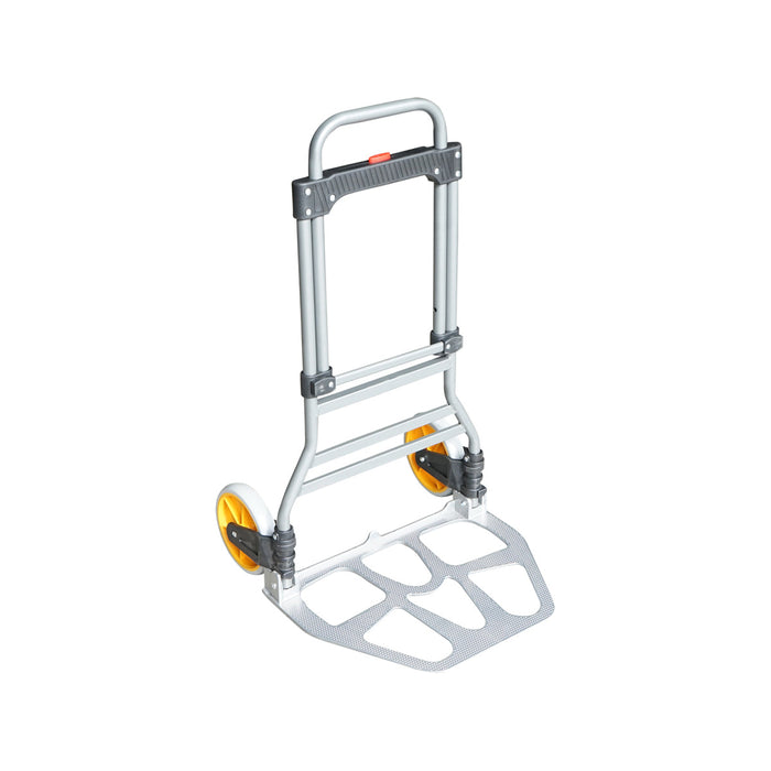 Carrello pieghevole in alluminio con ruote, capacità 100Kg