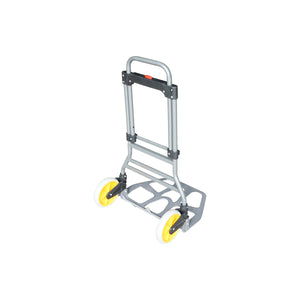 Carrello pieghevole in alluminio con ruote, capacità 100Kg