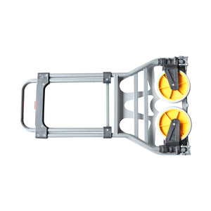 Carrello pieghevole in alluminio con ruote, capacità 100Kg