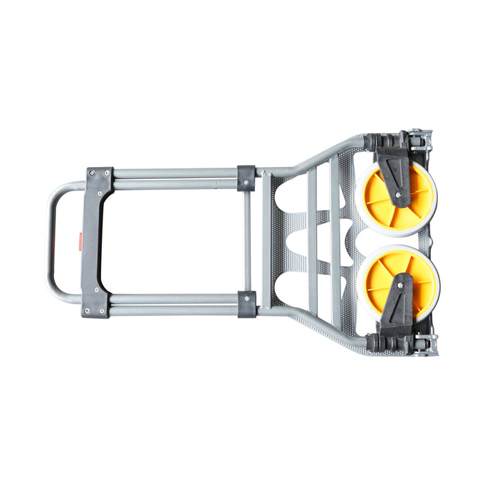 Carrello pieghevole in alluminio con ruote, capacità 100Kg