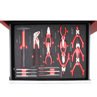 Carrello portautensili in metallo con 7 cassetti, 245 pezzi Breckner Germany