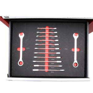 Carrello portautensili in metallo con 7 cassetti, 245 pezzi Breckner Germany