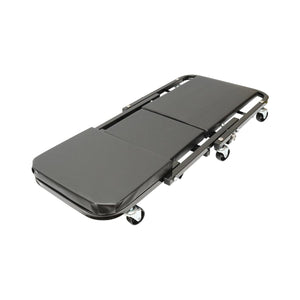 Carrello/Sedile Pieghevole per Officina 2 in 1 con Ruote Girevoli