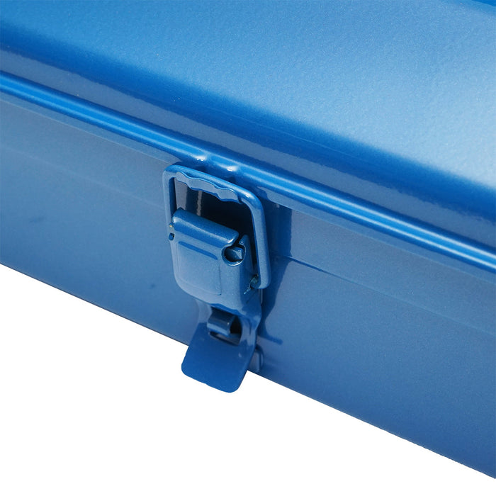 Cassetta degli attrezzi metallica blu 360x160x110mm Breckner Germany