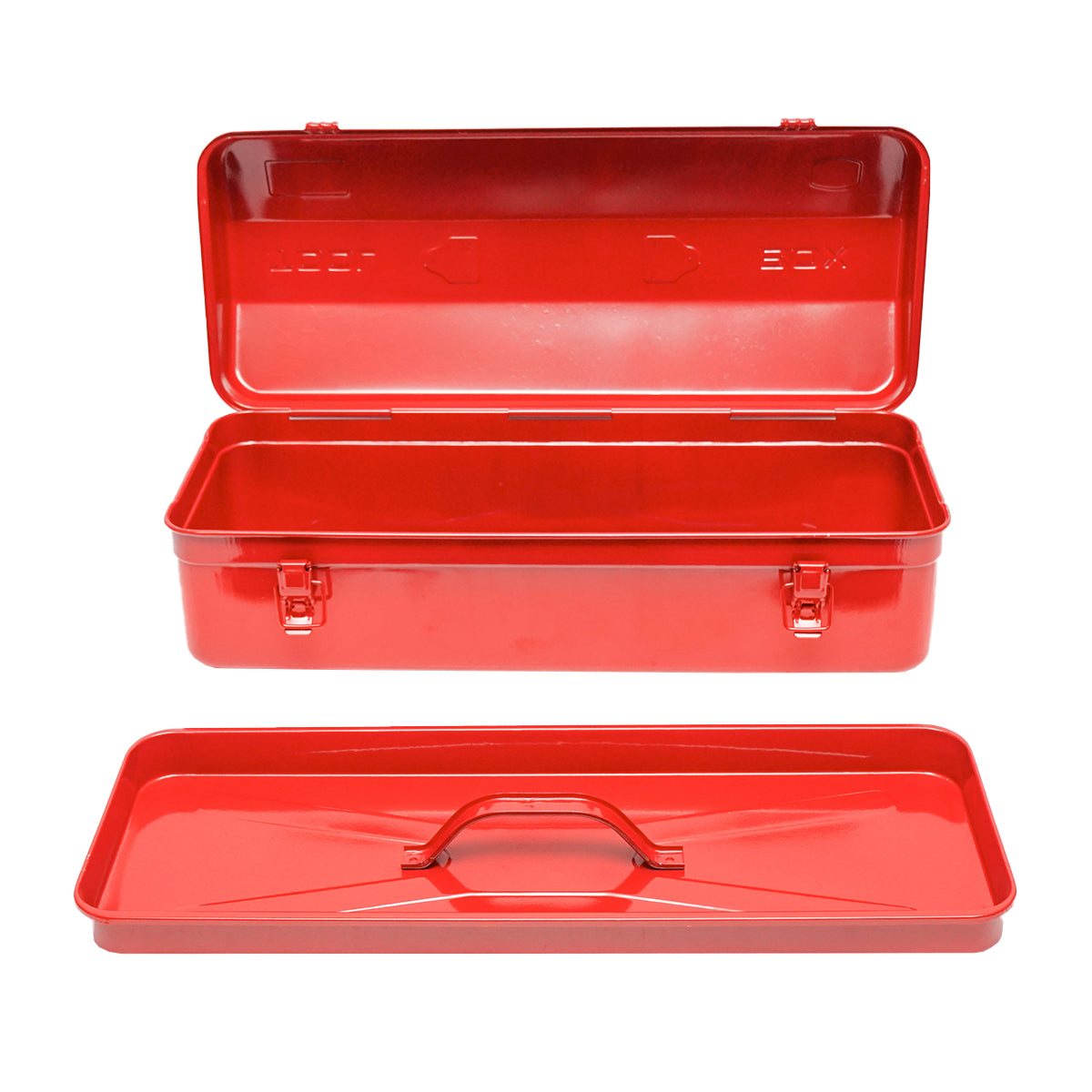 Cassetta degli attrezzi metallica rossa 540x210x190mm Breckner Germany