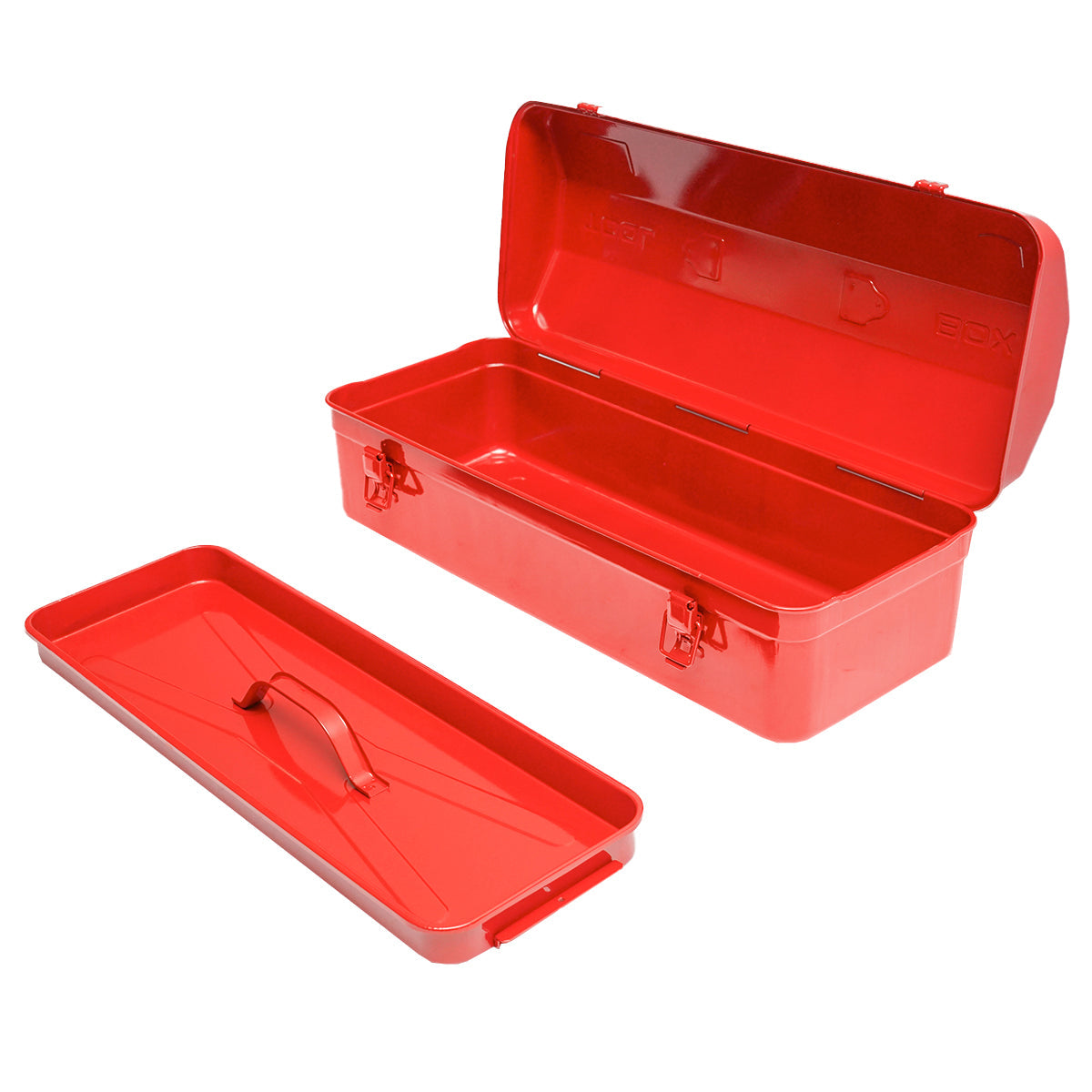 Cassetta degli attrezzi metallica rossa 540x210x190mm Breckner Germany