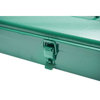 Cassetta degli attrezzi metallica verde 370x160x120mm Breckner Germany