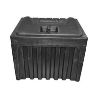 Cassetta per attrezzi senza supporto, in plastica nera 380x400x500 mm