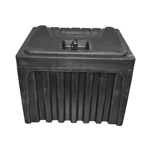 Cassetta per attrezzi senza supporto, in plastica nera 380x400x500 mm