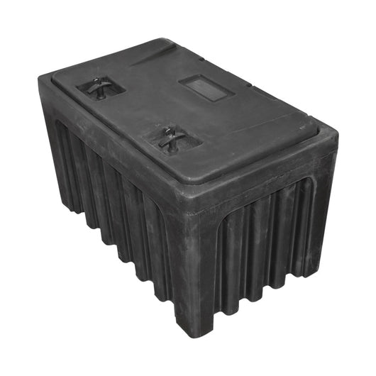 Cassetta per attrezzi senza supporto, in plastica nera 460x580x800 mm