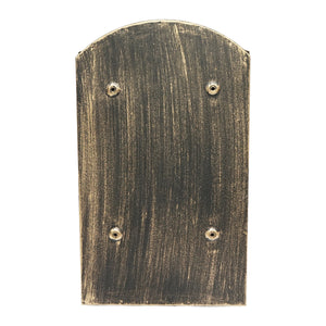 Cassetta postale antica dorata 410X260X90mm con 2 chiavi e accessori di fissaggio