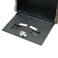 Cassetta postale antica dorata 410X260X90mm con 2 chiavi e accessori di fissaggio