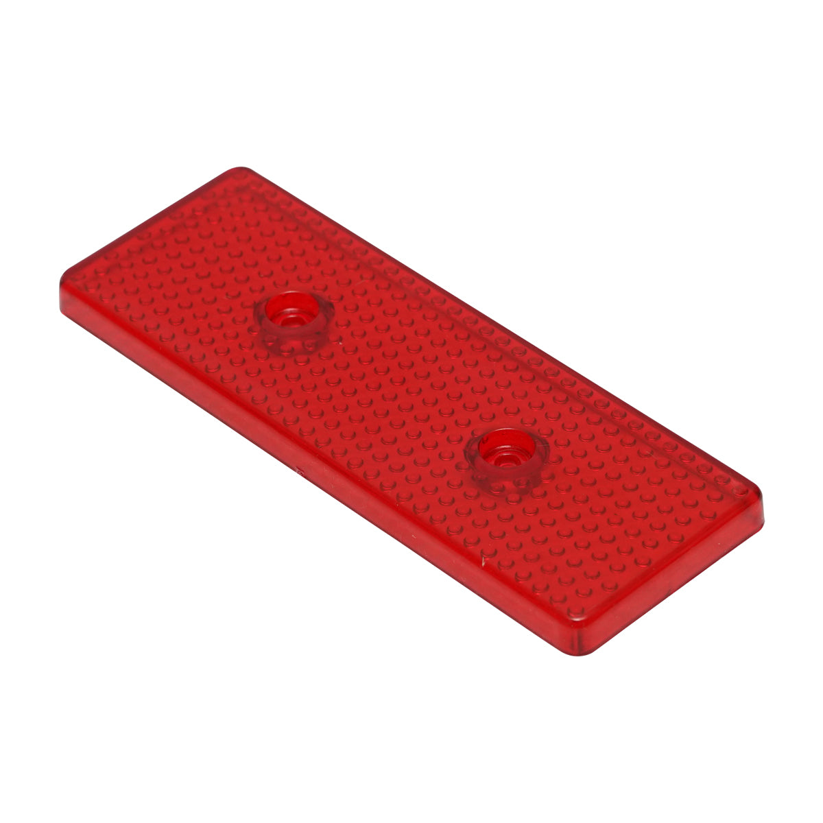 Catadiottro riflettente rosso 43x119mm.