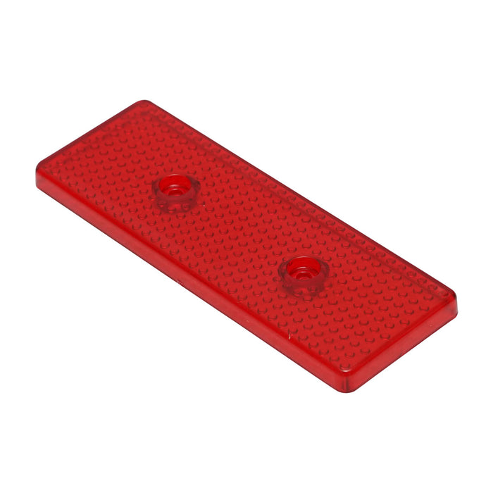 Catadiottro riflettente rosso 43x119mm.