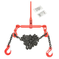 Catena di ancoraggio con tenditore a cricchetto, 4T, lunghezza 4m, spessore 8mm