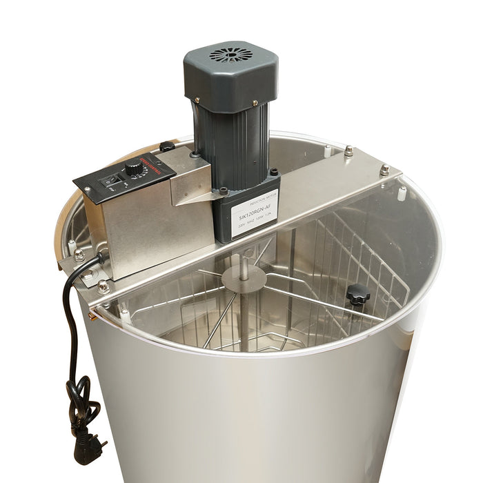 Centrifuga elettrica apicola 220V, estrattore di miele in acciaio inox con 4 telai.