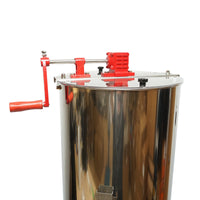 Centrifuga manuale apicola, estrattore di miele in acciaio inox con 3 telai.