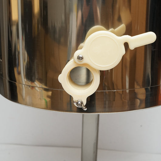 Centrifuga manuale apicola, estrattore di miele in acciaio inox con 3 telai.