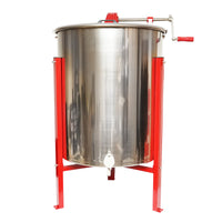 Centrifuga manuale apicola, estrattore di miele in acciaio inox con 4 telai.