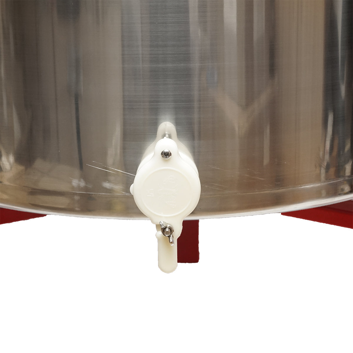 Centrifuga manuale apicola, estrattore di miele in acciaio inox con 4 telai.