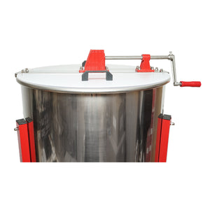 Centrifuga manuale apicola, estrattore di miele in acciaio inox con 4 telai.