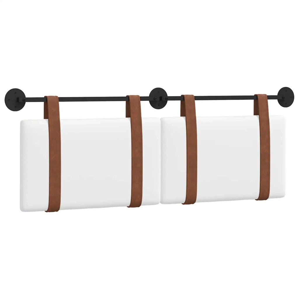 Testata appesa Tinta unita Bianco 150 x 55 x 5 cm PU Antico 42031462