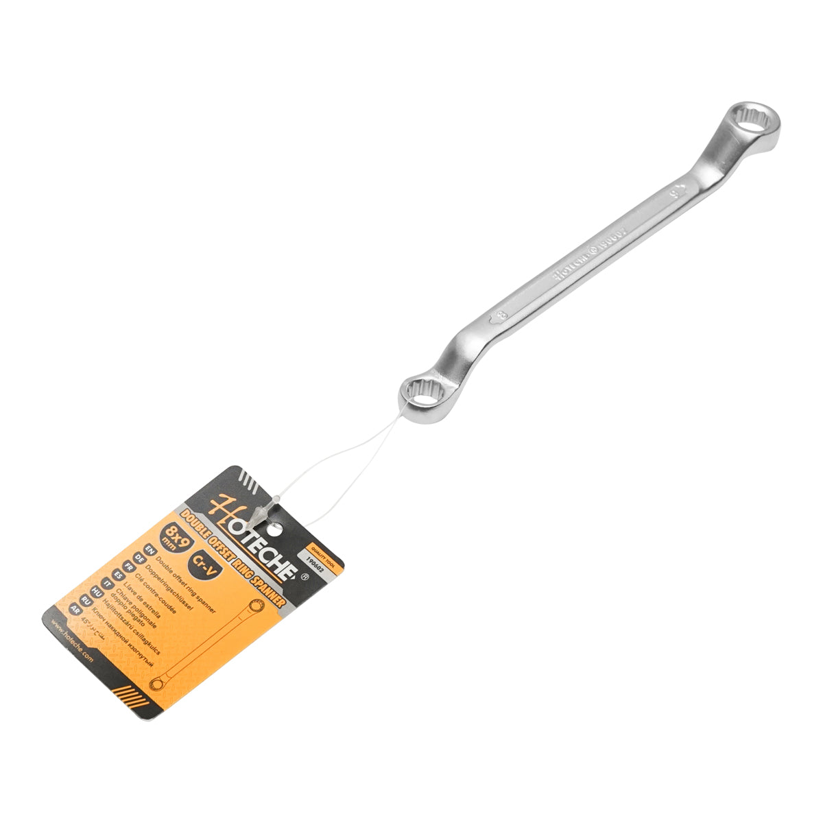 Chiave a cricchetto doppia 8x9 mm Hoteche