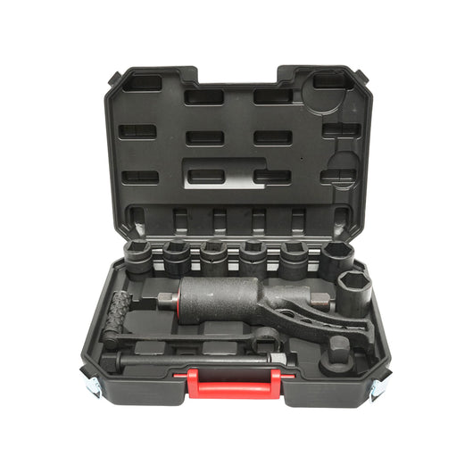 Chiave per smontare ruote di camion con riduttore a 2 velocità con bussole da 24, 27, 30, 32, 33, 36, 38 mm Breckner Germany