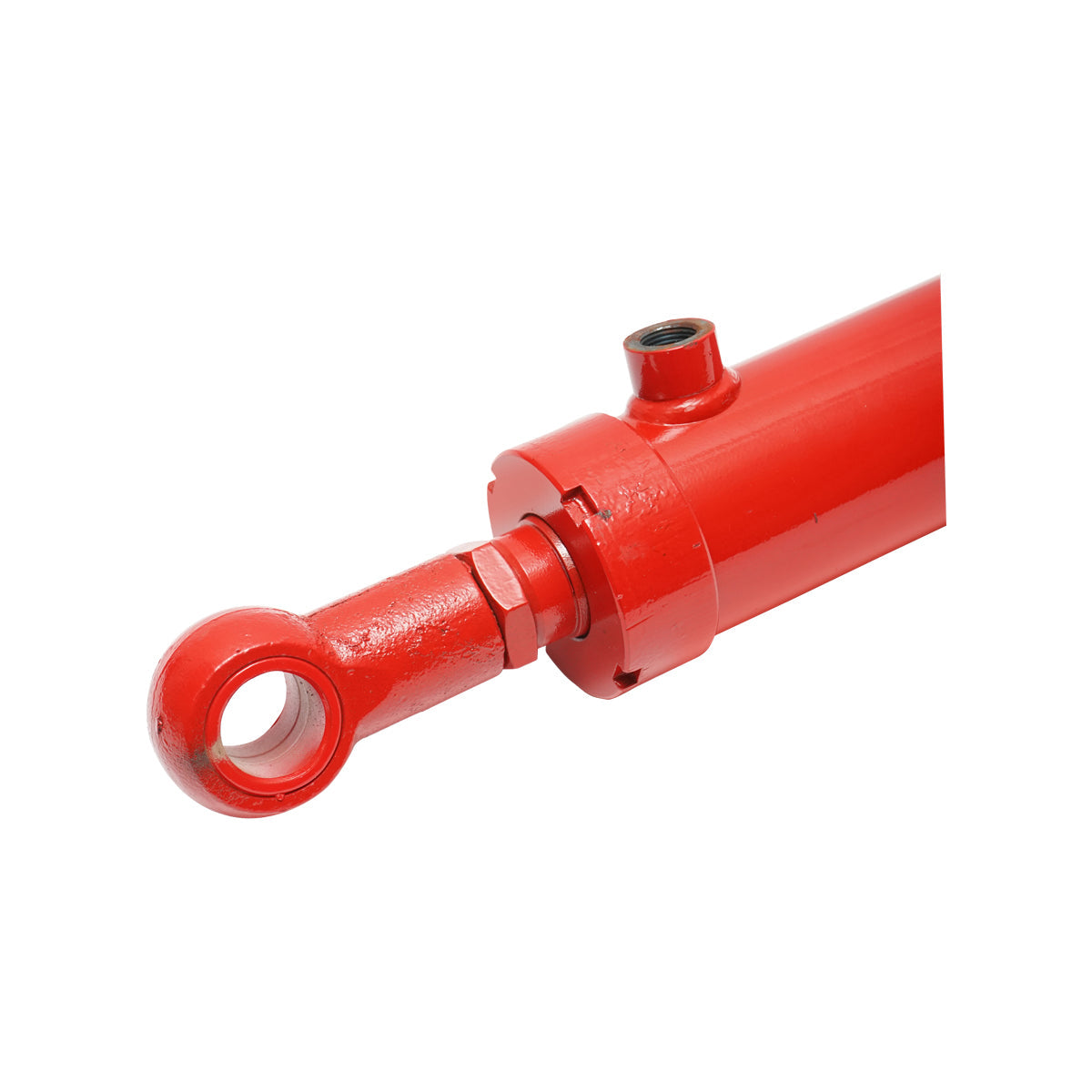 Cilindro idraulico 73x63x35x660x400mm attacco olio Ø18