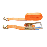 Cinghia di ancoraggio merci 10m x 50mm 5T, Cinghia a cricchetto e gancio