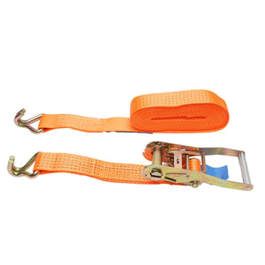 Cinghia di ancoraggio merci 8m x 50mm 5T, Cinghia a cricchetto con gancio, Arancione