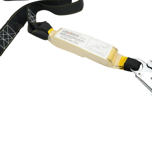 Cinghia di sicurezza 2m con assorbitore di urti Crownman