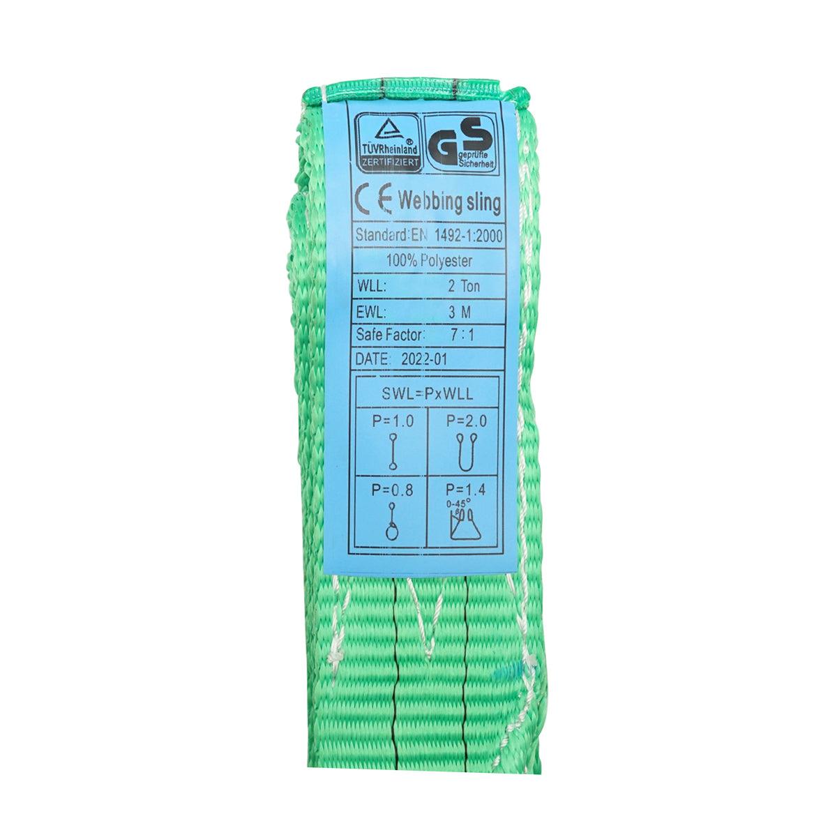 Cinghia di sollevamento 2T, 3m x 50mm