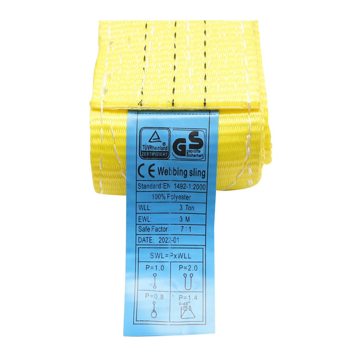 Cinghia di sollevamento 3mx75mm 3T