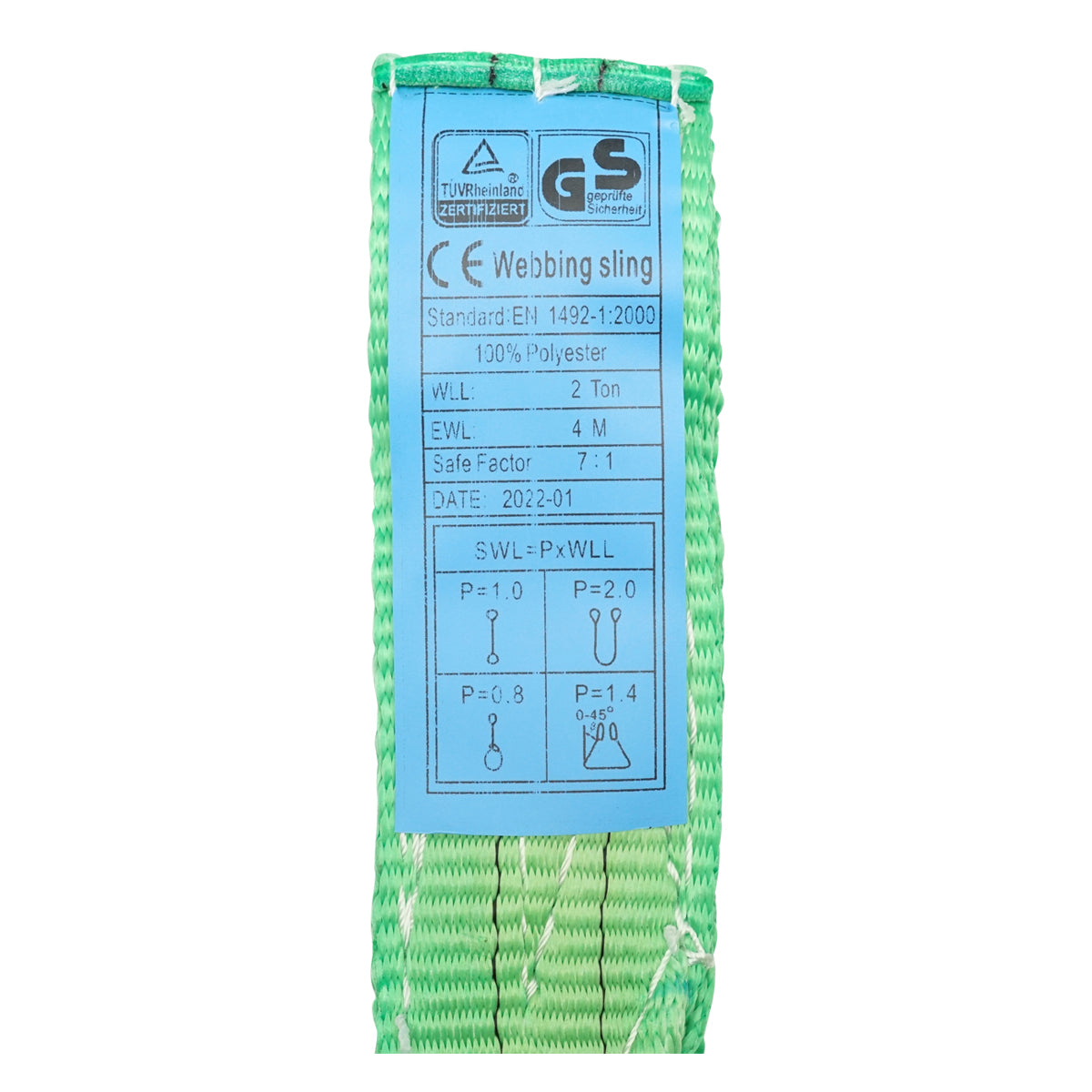 Cinghia di sollevamento 4mx50mm 2T