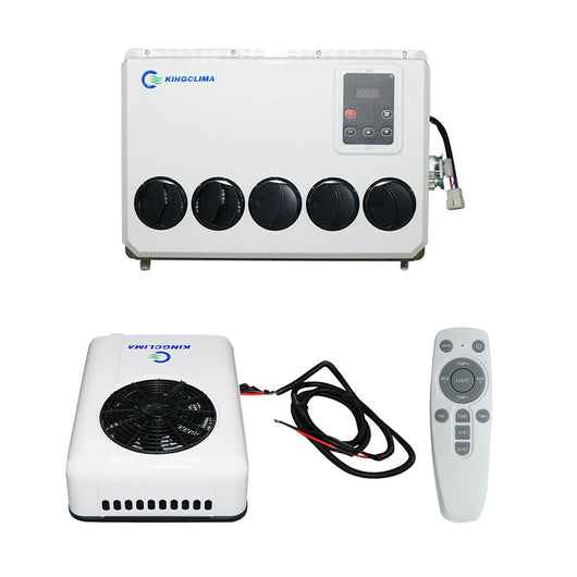 Climatizzatore fisso per macchinari industriali AC universale 24V, 2600W, 8900BTU con telecomando – Condizionatore d'Aria Climatizzatore Adatto Camion Autobus Camper Caravan