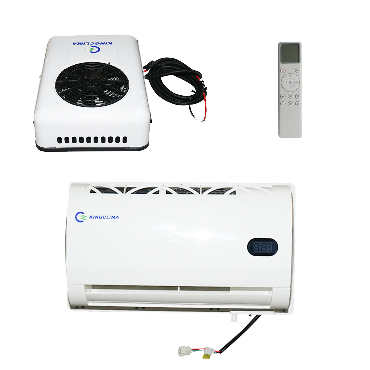 Climatizzatore fisso per macchinari industriali – 24V, 2600W, 8900 BTU, con telecomando