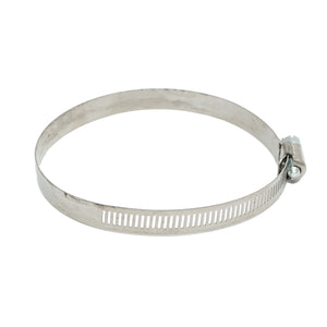 Collare per tubo in acciaio inox regolabile, 100-120 mm