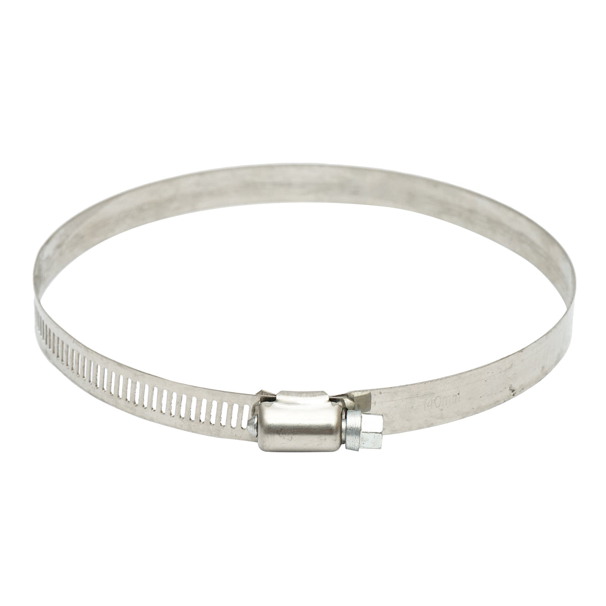 Collare per tubo in acciaio inox regolabile, 117-140 mm