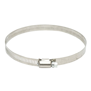 Collare per tubo in acciaio inox regolabile, 117-140 mm