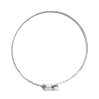 Collare per tubo in acciaio inox regolabile, 117-140 mm