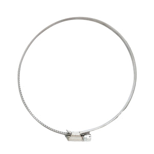 Collare per tubo in acciaio inox regolabile, 117-140 mm