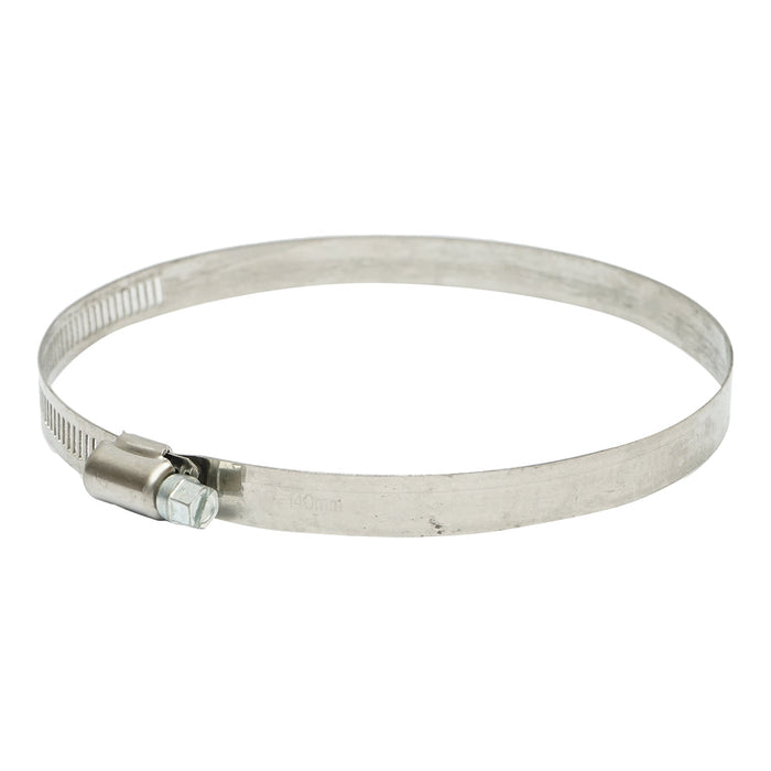Collare per tubo in acciaio inox regolabile, 117-140 mm