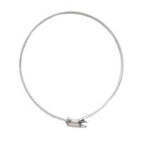 Collare per tubo in acciaio inox regolabile, 130-152 mm