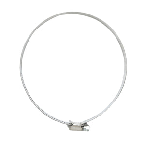 Collare per tubo in acciaio inox regolabile, 130-152 mm